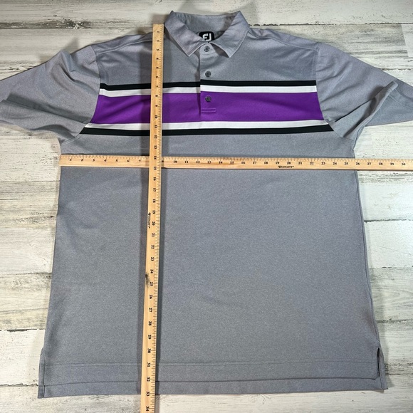 FootJoy Men’s Performance Golf SS Polo Shirt Gray Size 2XL XXL - Picture 5 of 6